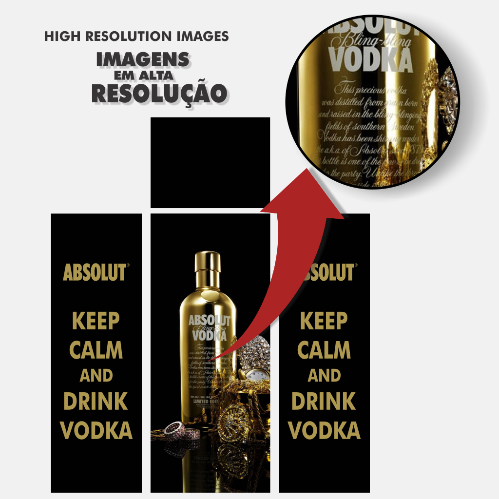Adesivo Envelopamento para Geladeira - Tema Vodka AB001 Absolut