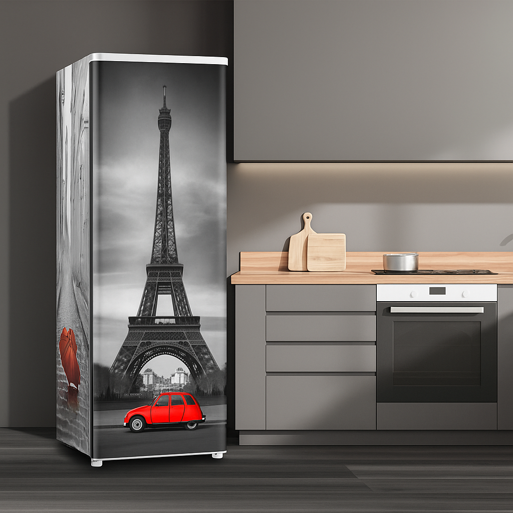 Adesivo de Geladeira Tema Paris - Imagem 1