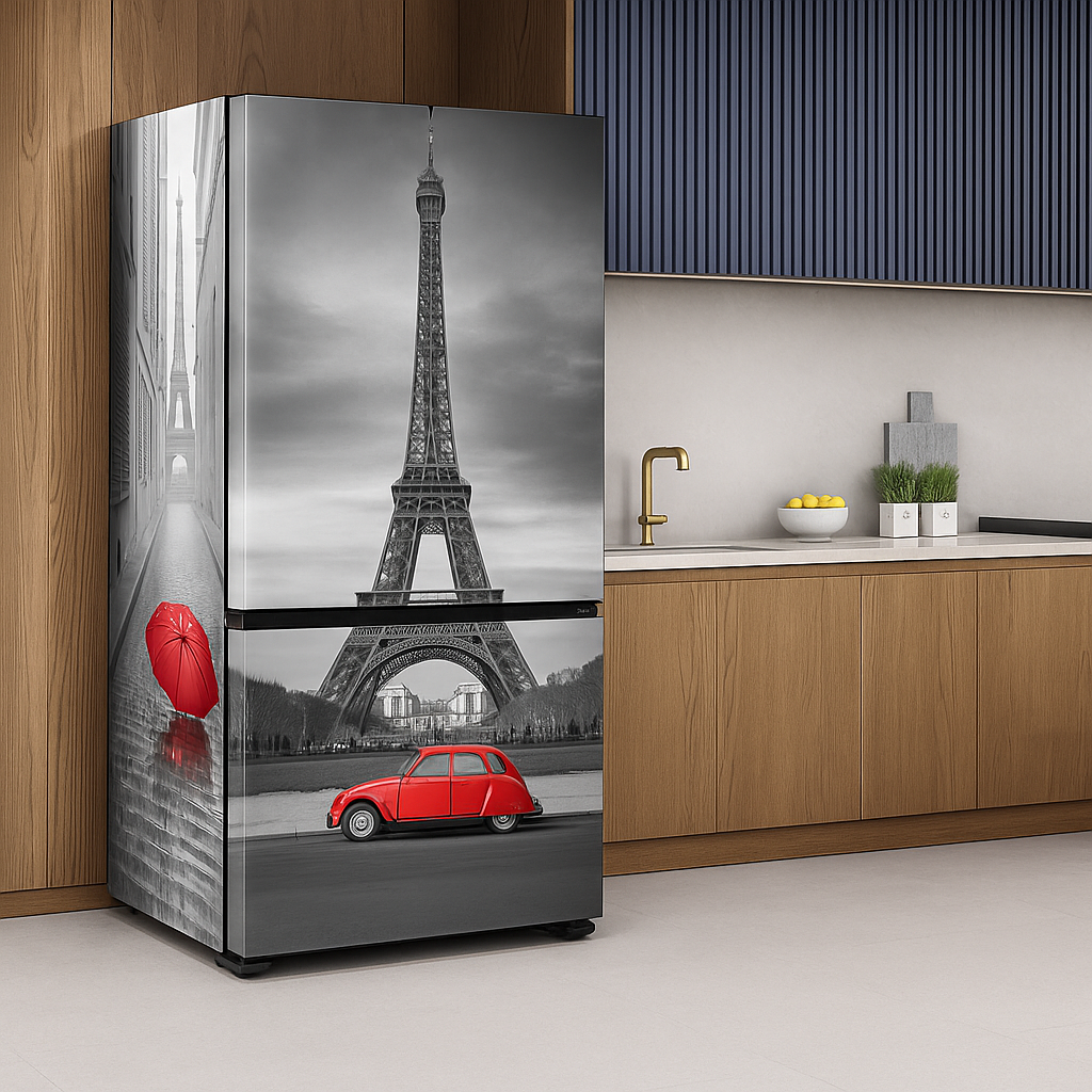 Adesivo de Geladeira Tema Paris - Imagem 2