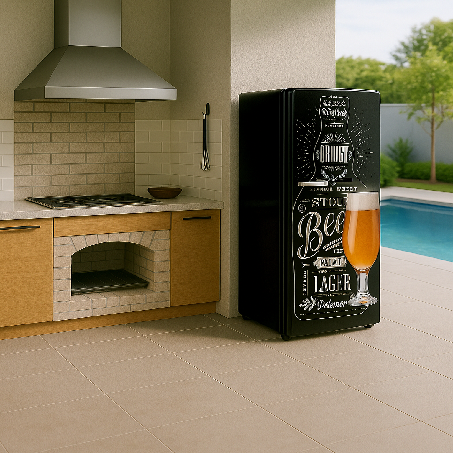 Adesivo de Geladeira Tema Cerveja - Imagem 1
