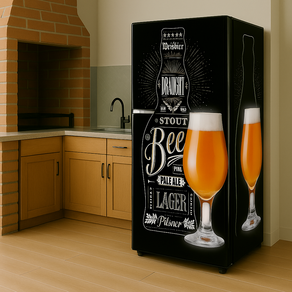 Adesivo de Geladeira Tema Cerveja - Imagem 4